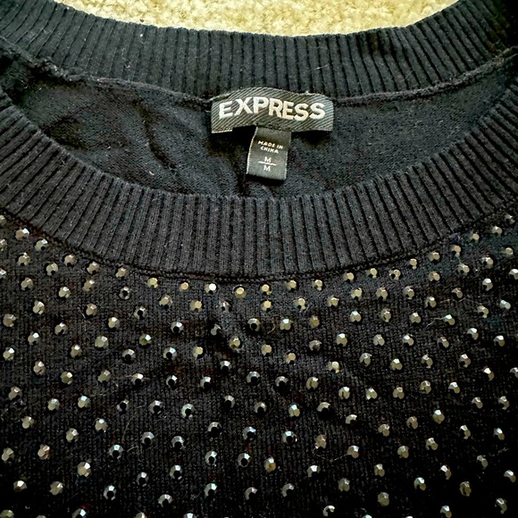 Express | Sweaters | Express Black Light Sweater | Poshmark